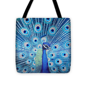 Blue Peacock - Tote Bag