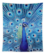 Blue Peacock - Tapestry