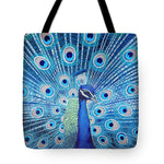 Blue Peacock - Tote Bag